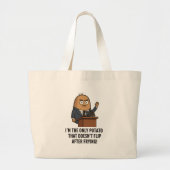 Grand Tote Bag "Funny Potato Press Conference – Political Humor C (Devant)