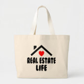 Grand Tote Bag Funny Realtor Don Immobilier Agent Broker Home (Devant)