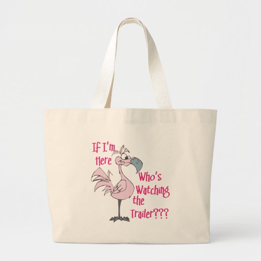 Grand Tote Bag Funny Trailer Park (Devant)