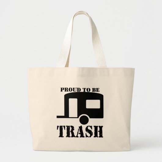 Grand Tote Bag Funny Trailer Park (Devant)