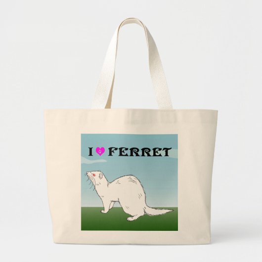 Grand Tote Bag furet (Al Pineau) (Devant)
