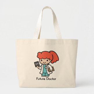 Grand Tote Bag Futur docteur - fille