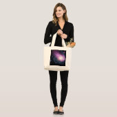 Grand Tote Bag Galaxie spirale (Devant (modèle))