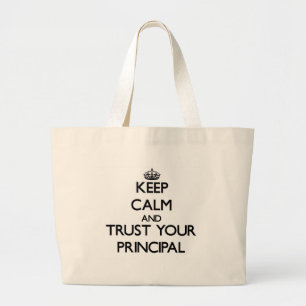 Grand Tote Bag Gardez le calme et faites confiance à votre