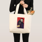 Grand Tote Bag Garlic Wards off the Vampire's Bite (Devant (produit))