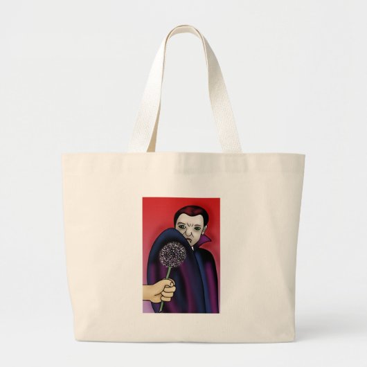 Grand Tote Bag Garlic Wards off the Vampire's Bite (Devant)