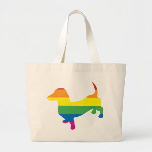 Grand Tote Bag Gay pride Dachshund/Wiener