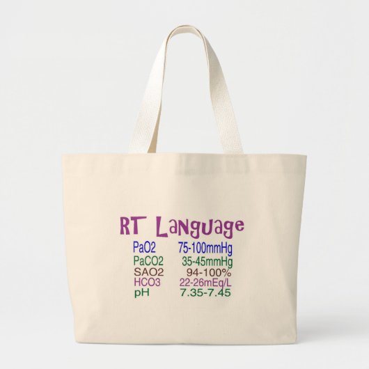 Grand Tote Bag Gaz sanguins de "langue" de thérapeute (Devant)