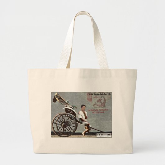 Grand Tote Bag Geithner conduisant un Rickshaw (Devant)