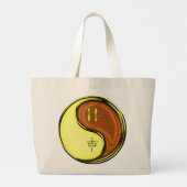 Grand Tote Bag Gémeaux & Singe de Bois (Dos)