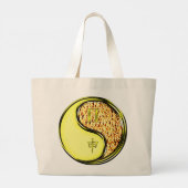 Grand Tote Bag Gémeaux & Singe de Feu (Dos)