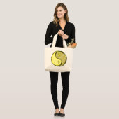 Grand Tote Bag Gémeaux & Singe de métal (Devant (modèle))