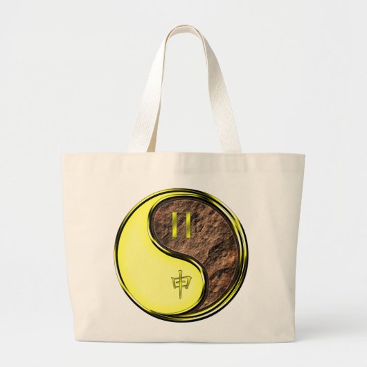 Grand Tote Bag Gémeaux & Singe de Terre (Devant)
