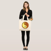 Grand Tote Bag Gemini & Bois Ox (Devant (modèle))