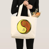 Grand Tote Bag Gemini & Dragon de bois (Devant (produit))