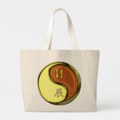 Grand Tote Bag Gemini & Dragon de bois (Dos)
