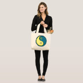 Grand Tote Bag Gemini et Rabbit d'eau (Devant (modèle))