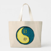 Grand Tote Bag Gemini et Rabbit d'eau (Dos)