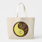 Grand Tote Bag Gemini et Serpent de Terre (Dos)