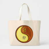 Grand Tote Bag Gemini et Wood Rabbit (Devant)