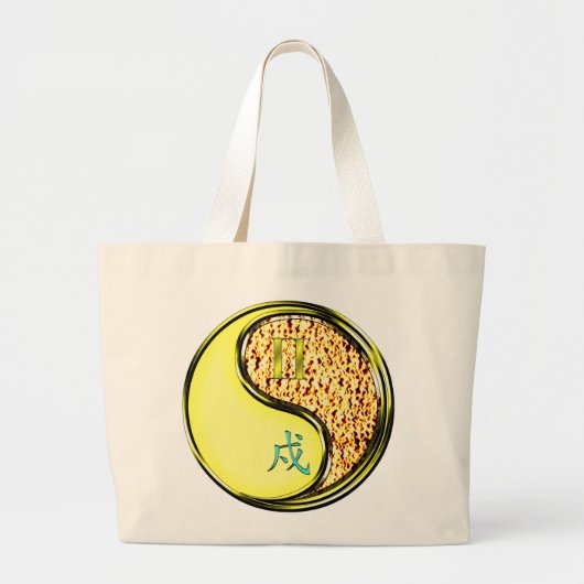 Grand Tote Bag Gemini & Fire Dog (Devant)