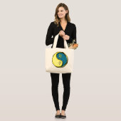 Grand Tote Bag Gemini & Rat d'eau (Devant (modèle))