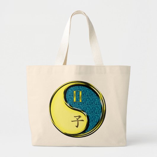 Grand Tote Bag Gemini & Rat d'eau (Devant)