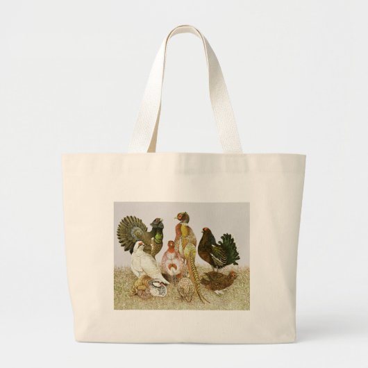 Grand Tote Bag Gibier à plumes (Devant)