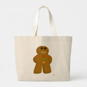 Grand Tote Bag Gingerbread Meeple Game Fun Christmas Art (Dos)