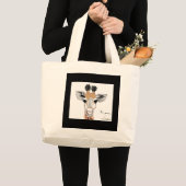 Grand Tote Bag Girafe de bébé (Devant (produit))