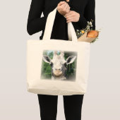 Grand Tote Bag girafe souriant (Devant (produit))