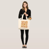 Grand Tote Bag Giraffes (Devant (modèle))