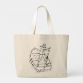 Grand Tote Bag Girl Power Sculling Boat Thunder_Cove (Dos)
