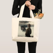 Grand Tote Bag Girl with clouds (Devant (produit))