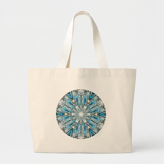 Grand Tote Bag Glacier Mendenhall Mandala (Devant)