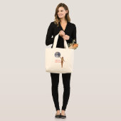 Grand Tote Bag Globe not Flat (Devant (modèle))