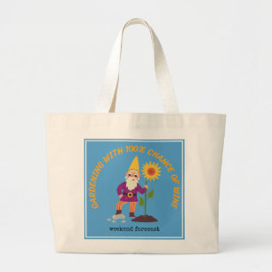 Grand Tote Bag Gnome Garden Fourre-tout