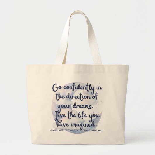 Grand Tote Bag Go Confidently Water Tumbler (Devant)