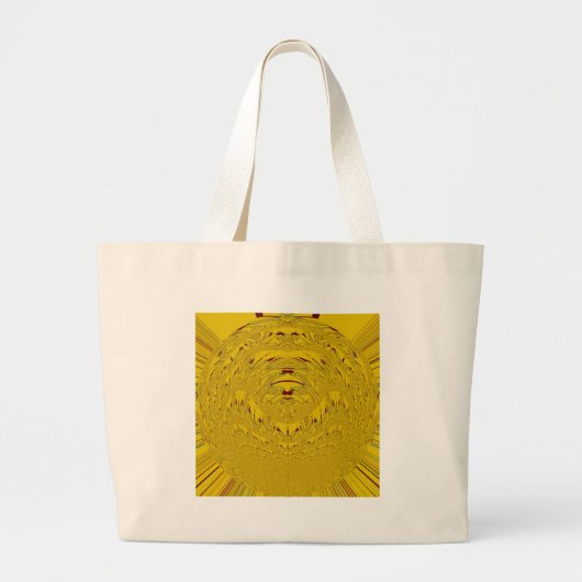 Grand Tote Bag Golden Lion Head Art (Devant)