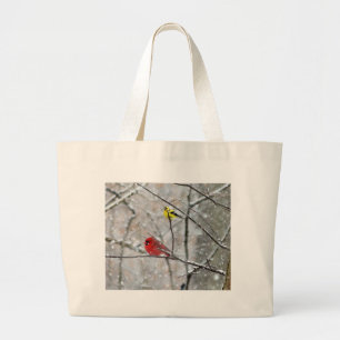 Grand Tote Bag Goldfinch Et Cardinal