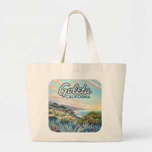 Grand Tote Bag Goleta California Père Noël Barbara Isla Vista Vin