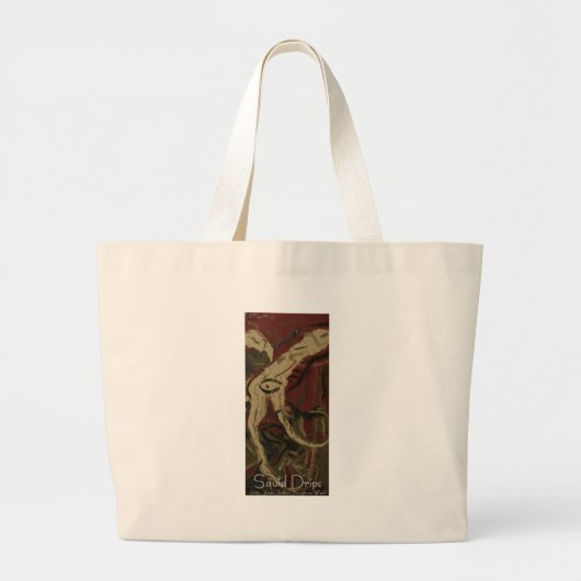 Grand Tote Bag gouttes de calmar (Devant)