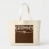 Grand Tote Bag Grammy Heart Grand-mère Cadeau (Devant)