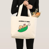 Grand Tote Bag Grand-mère de Twins Peas dans un Pod Tshirts et ca (Devant (produit))