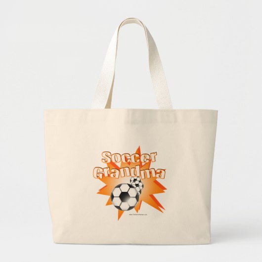Grand Tote Bag Grand-mère du football (Devant)
