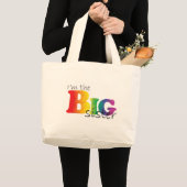 Grand Tote Bag Grande soeur - arc-en-ciel (Devant (produit))