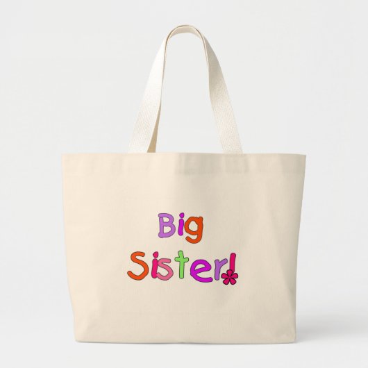 Grand Tote Bag Grande soeur des textes lumineux (Devant)