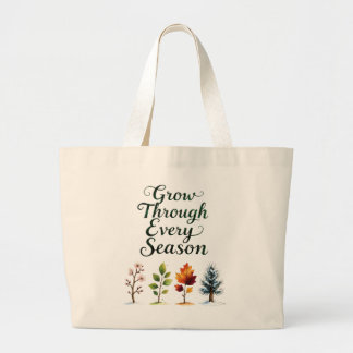 Grand Tote Bag Grandir à travers chaque saison, inspiration de la