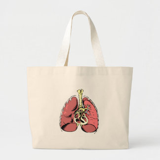 Grand Tote Bag Grands poumons roses