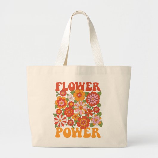 Grand Tote Bag Graphique d'alimentation super (Devant)